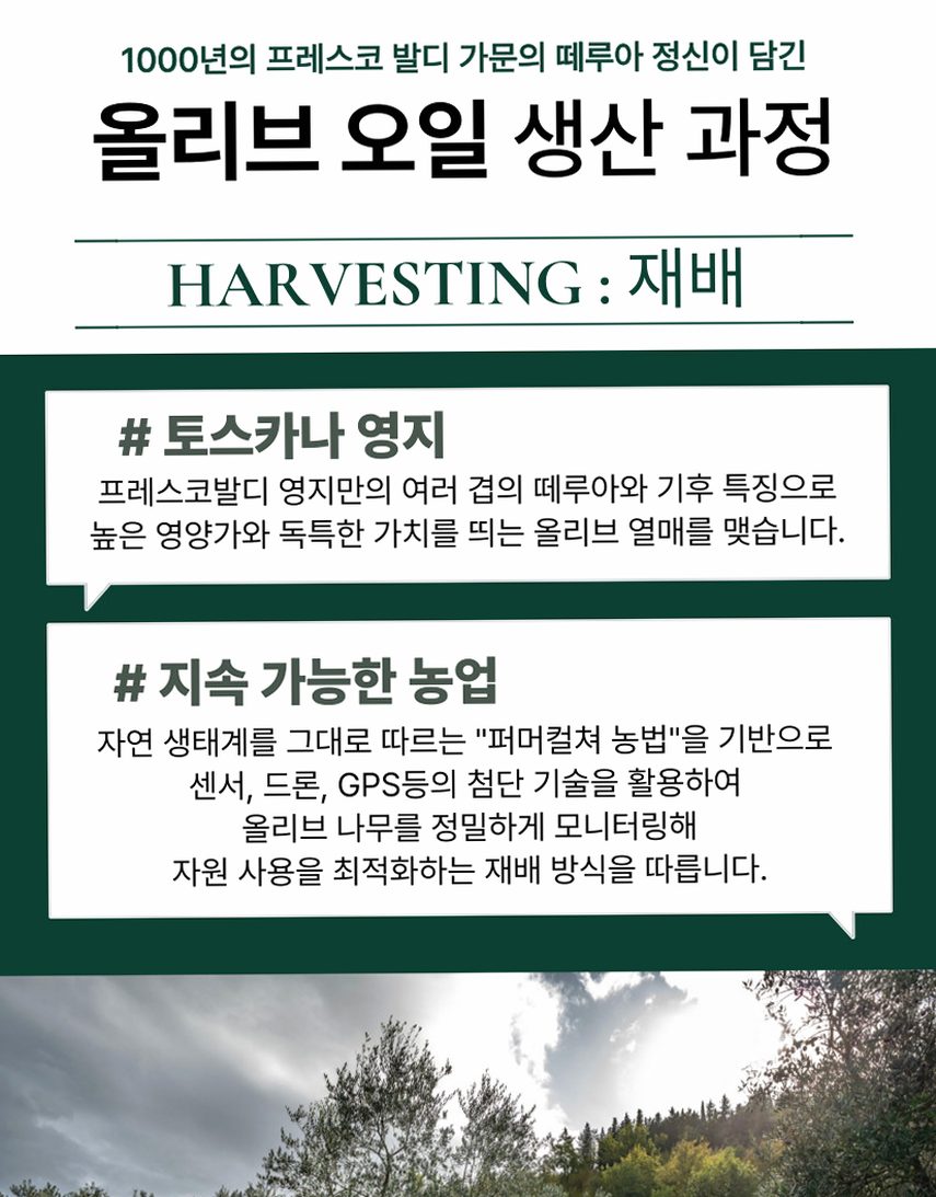 라우데미오 프레스코발디 올리브오일 500ml 엑스트라버진 이탈리아 압착 올리브유