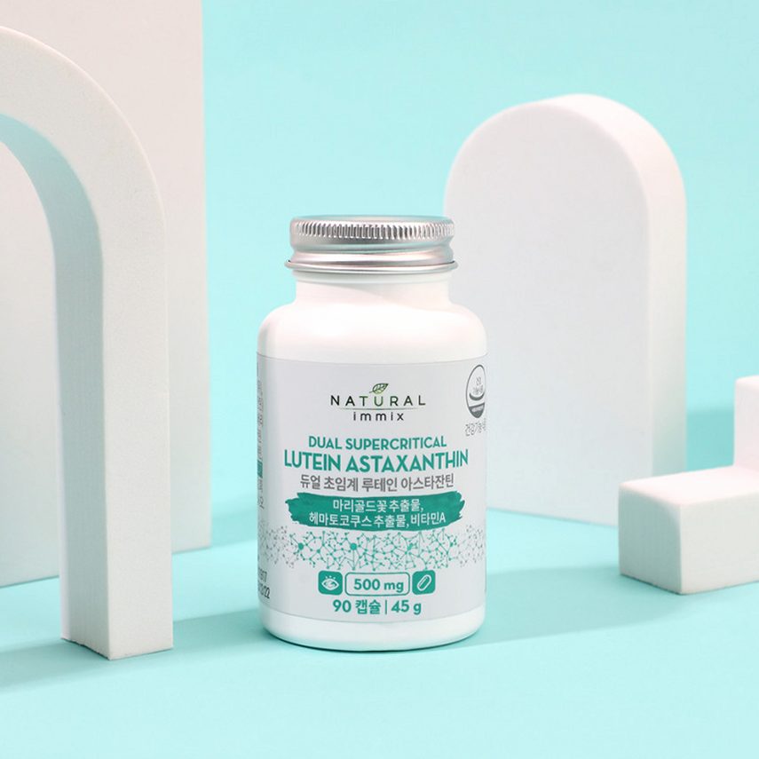 듀얼 초임계 루테인 아스타잔틴 빌베리 100mg (3개월분) 눈건강 90캡슐, 1개